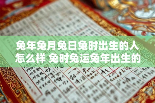 兔年兔月兔日兔时出生的人怎么样 兔时兔运兔年出生的人命运如何