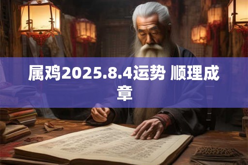 属鸡2025.8.4运势 顺理成章