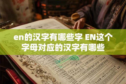 en的汉字有哪些字 EN这个字母对应的汉字有哪些