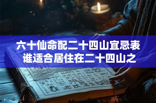 六十仙命配二十四山宜忌表 谁适合居住在二十四山之中
