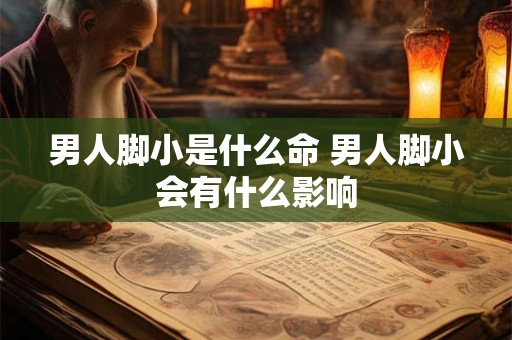 男人脚小是什么命 男人脚小会有什么影响