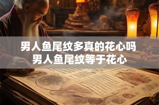 男人鱼尾纹多真的花心吗 男人鱼尾纹等于花心
