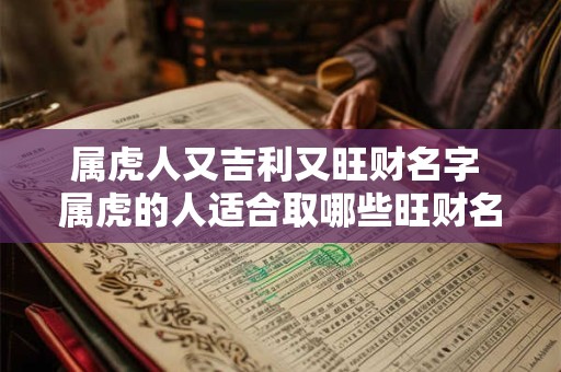属虎人又吉利又旺财名字 属虎的人适合取哪些旺财名字