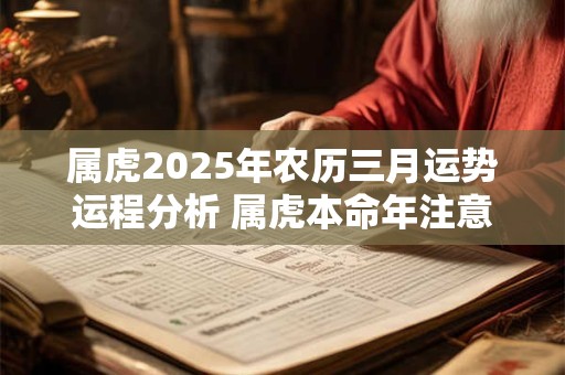 属虎2025年农历三月运势运程分析 属虎本命年注意事项 属虎2025年农历三月运势运程分析 属虎本命年注意事项