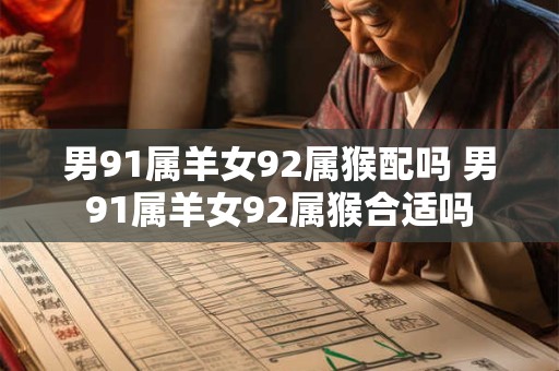 男91属羊女92属猴配吗 男91属羊女92属猴合适吗