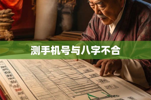 测手机号与八字不合 测手机号与八字不合