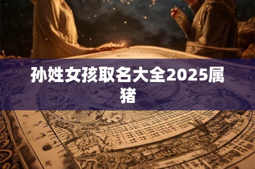 孙姓女孩取名大全2025属猪 孙姓女孩取名大全2025属猪