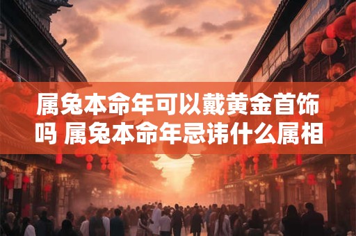 属兔本命年可以戴黄金首饰吗 属兔本命年忌讳什么属相