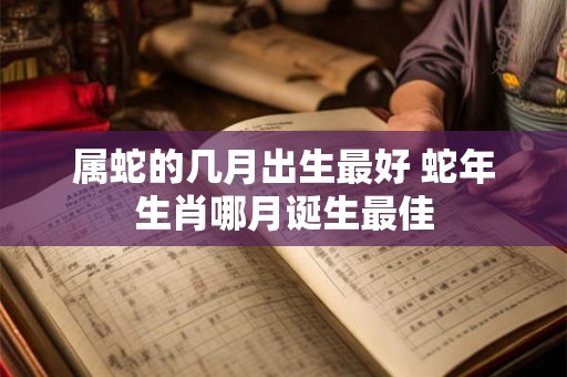 属蛇的几月出生最好 蛇年生肖哪月诞生最佳