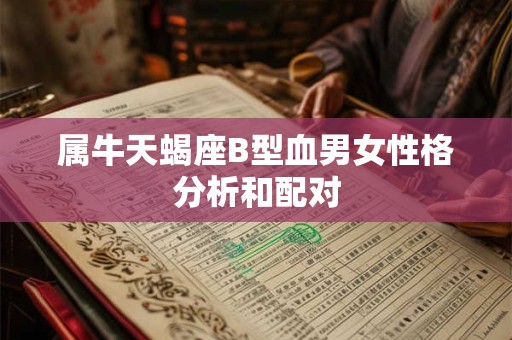 属牛天蝎座B型血男女性格分析和配对