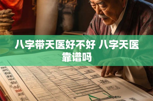 八字带天医好不好 八字天医靠谱吗