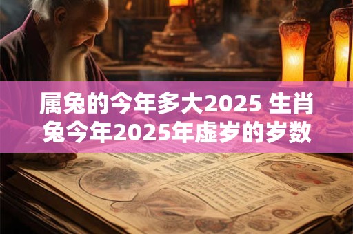 属兔的今年多大2025 生肖兔今年2025年虚岁的岁数