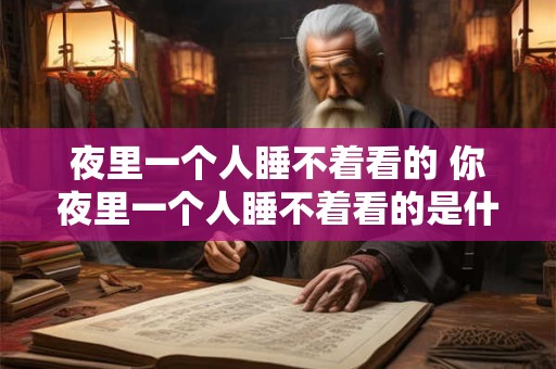 夜里一个人睡不着看的 你夜里一个人睡不着看的是什么