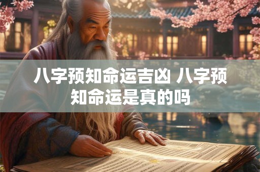 八字预知命运吉凶 八字预知命运是真的吗