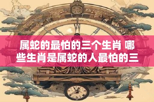属蛇的最怕的三个生肖 哪些生肖是属蛇的人最怕的三个 属蛇的最怕的三个生肖 哪些生肖是属蛇的人最怕的三个