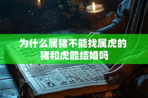 为什么属猪不能找属虎的 猪和虎能结婚吗