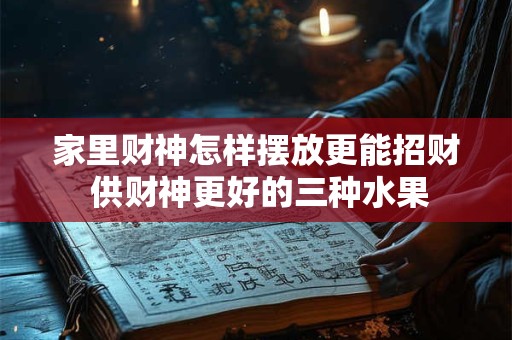 家里财神怎样摆放更能招财 供财神更好的三种水果