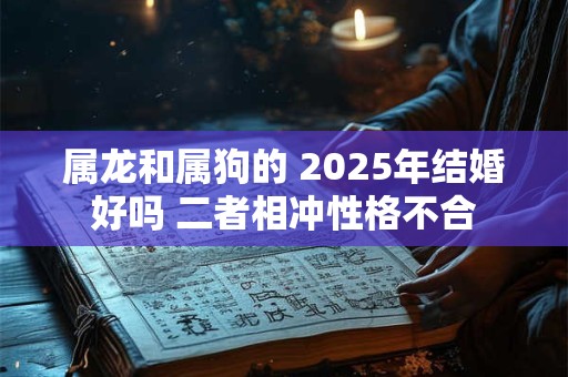 属龙和属狗的 2025年结婚好吗 二者相冲性格不合