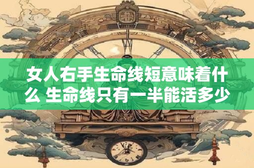 女人右手生命线短意味着什么 生命线只有一半能活多少岁