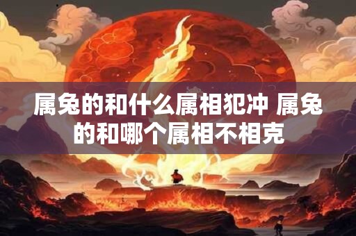 属兔的和什么属相犯冲 属兔的和哪个属相不相克