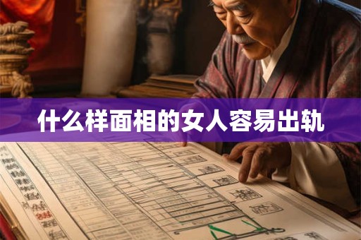 什么样面相的女人容易出轨
