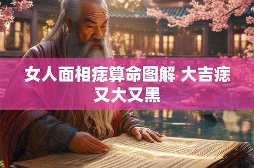女人面相痣算命图解 大吉痣又大又黑
