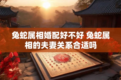 兔蛇属相婚配好不好 兔蛇属相的夫妻关系合适吗