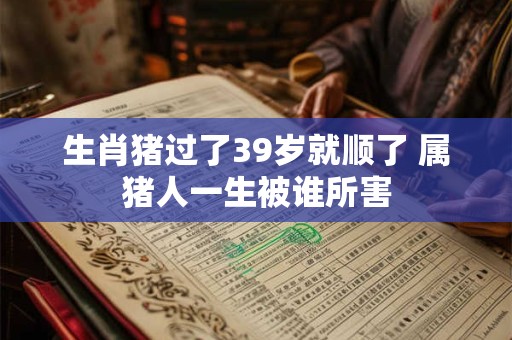 生肖猪过了39岁就顺了 属猪人一生被谁所害
