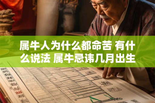 属牛人为什么都命苦 有什么说法 属牛忌讳几月出生