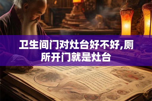 卫生间门对灶台好不好,厕所开门就是灶台