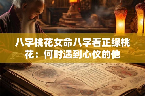 八字桃花女命八字看正缘桃花：何时遇到心仪的他
