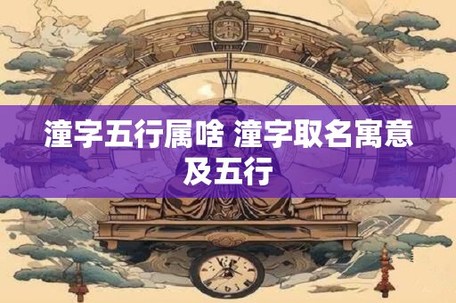 潼字五行属啥 潼字取名寓意及五行
