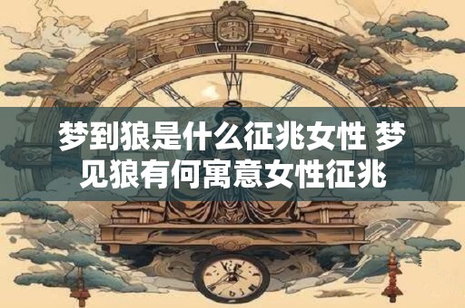 梦到狼是什么征兆女性 梦见狼有何寓意女性征兆 梦到狼是什么征兆女性 梦见狼有何寓意女性征兆