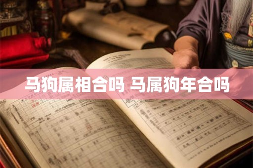 马狗属相合吗 马属狗年合吗