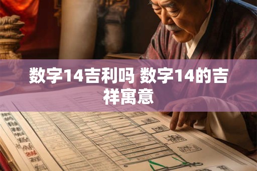 数字14吉利吗 数字14的吉祥寓意