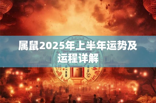 属鼠2025年上半年运势及运程详解