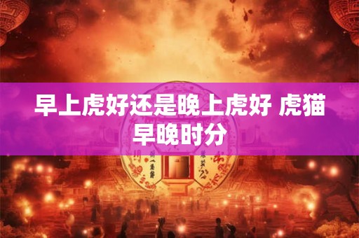 早上虎好还是晚上虎好 虎猫早晚时分