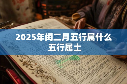 2025年闰二月五行属什么 五行属土