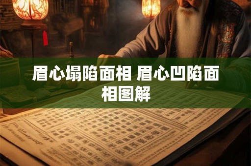 眉心塌陷面相 眉心凹陷面相图解