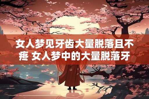 女人梦见牙齿大量脱落且不疼 女人梦中的大量脱落牙齿有什么含义