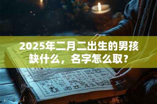 2025年二月二出生的男孩缺什么，名字怎么取？