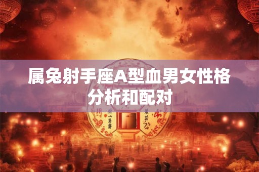属兔射手座A型血男女性格分析和配对 属兔射手座A型血男女性格分析和配对