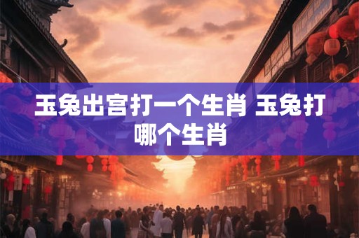 玉兔出宫打一个生肖 玉兔打哪个生肖 玉兔出宫打一个生肖 玉兔打哪个生肖