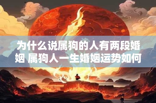 为什么说属狗的人有两段婚姻 属狗人一生婚姻运势如何 为什么说属狗的人有两段婚姻 属狗人一生婚姻运势如何
