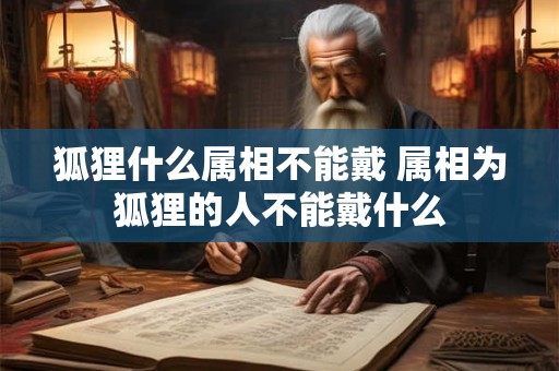 狐狸什么属相不能戴 属相为狐狸的人不能戴什么