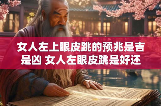 女人左上眼皮跳的预兆是吉是凶 女人左眼皮跳是好还是坏