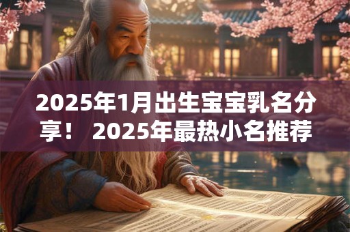2025年1月出生宝宝乳名分享！ 2025年最热小名推荐！