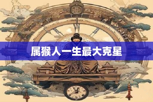 属猴人一生最大克星 属猴人一生最大克星