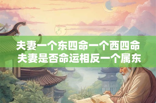 夫妻一个东四命一个西四命 夫妻是否命运相反一个属东四一个属西四 夫妻一个东四命一个西四命 夫妻是否命运相反一个属东四一个属西四