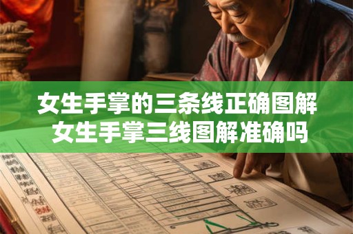 女生手掌的三条线正确图解 女生手掌三线图解准确吗